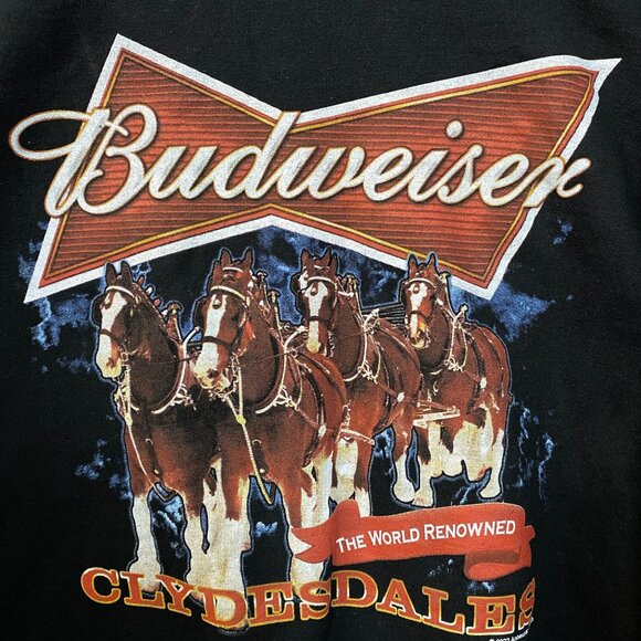 Junk Food Budweiser Clydesdales Beer Crewneck Sweater Large - Picture 2 of 4